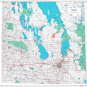 M5001 - Base Map of Southern Manitoba